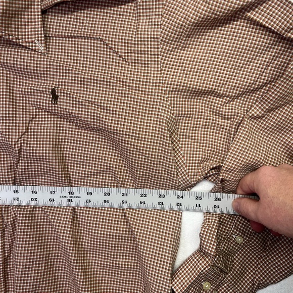 Ralph Lauren Yarmouth Plaid 100% Cotton Button Down Shirt Mens 17 Preppy 1632 - Picture 4 of 7